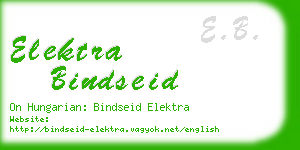 elektra bindseid business card